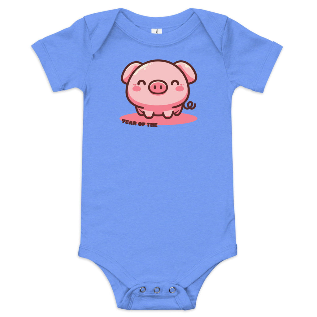 Year of the Pig Baby short sleeve one piece - Popstar Panda