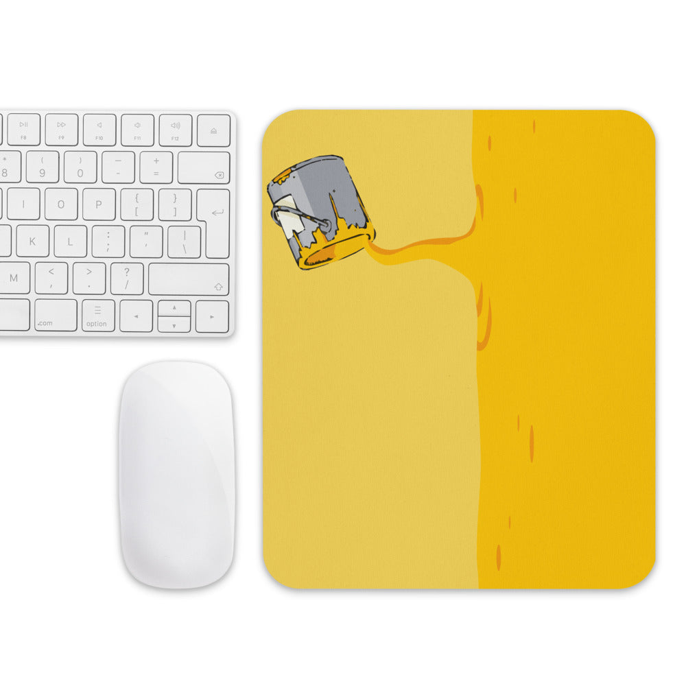 Yellow Paint Mouse Pad - Popstar Panda