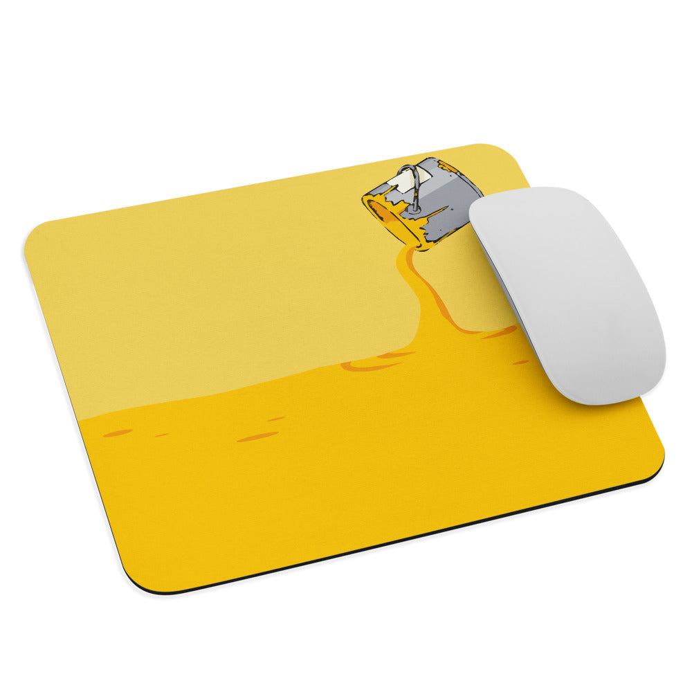 Yellow Paint Mouse Pad - Popstar Panda