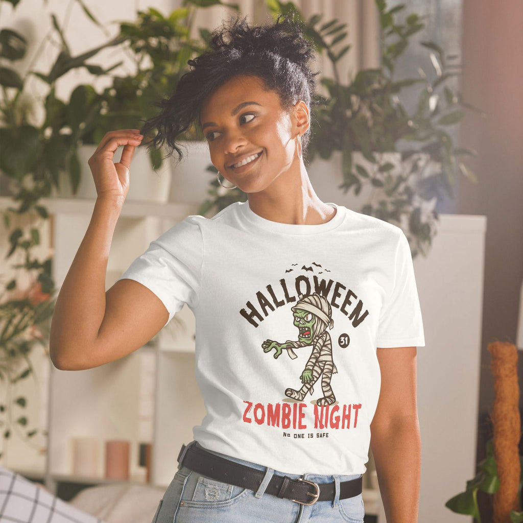 Zombie Night Halloween Short-Sleeve Unisex T-Shirt - Popstar Panda